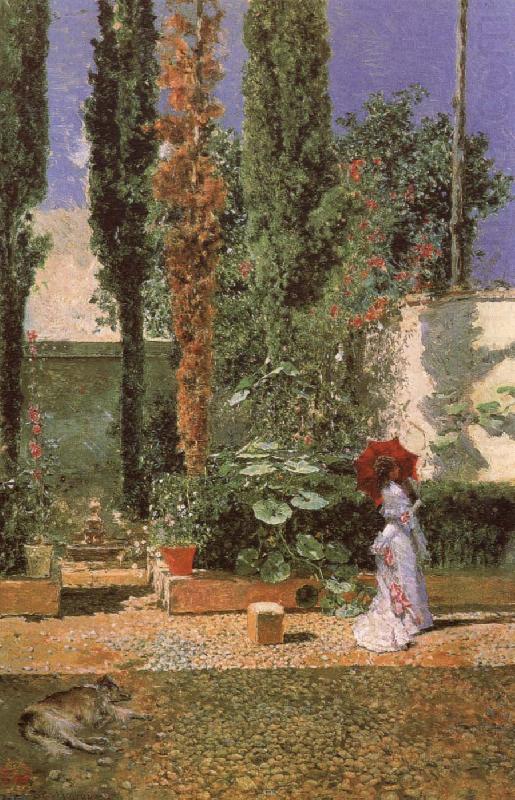 Mariano Fortuny y Marsal Fortuny-s Garden china oil painting image